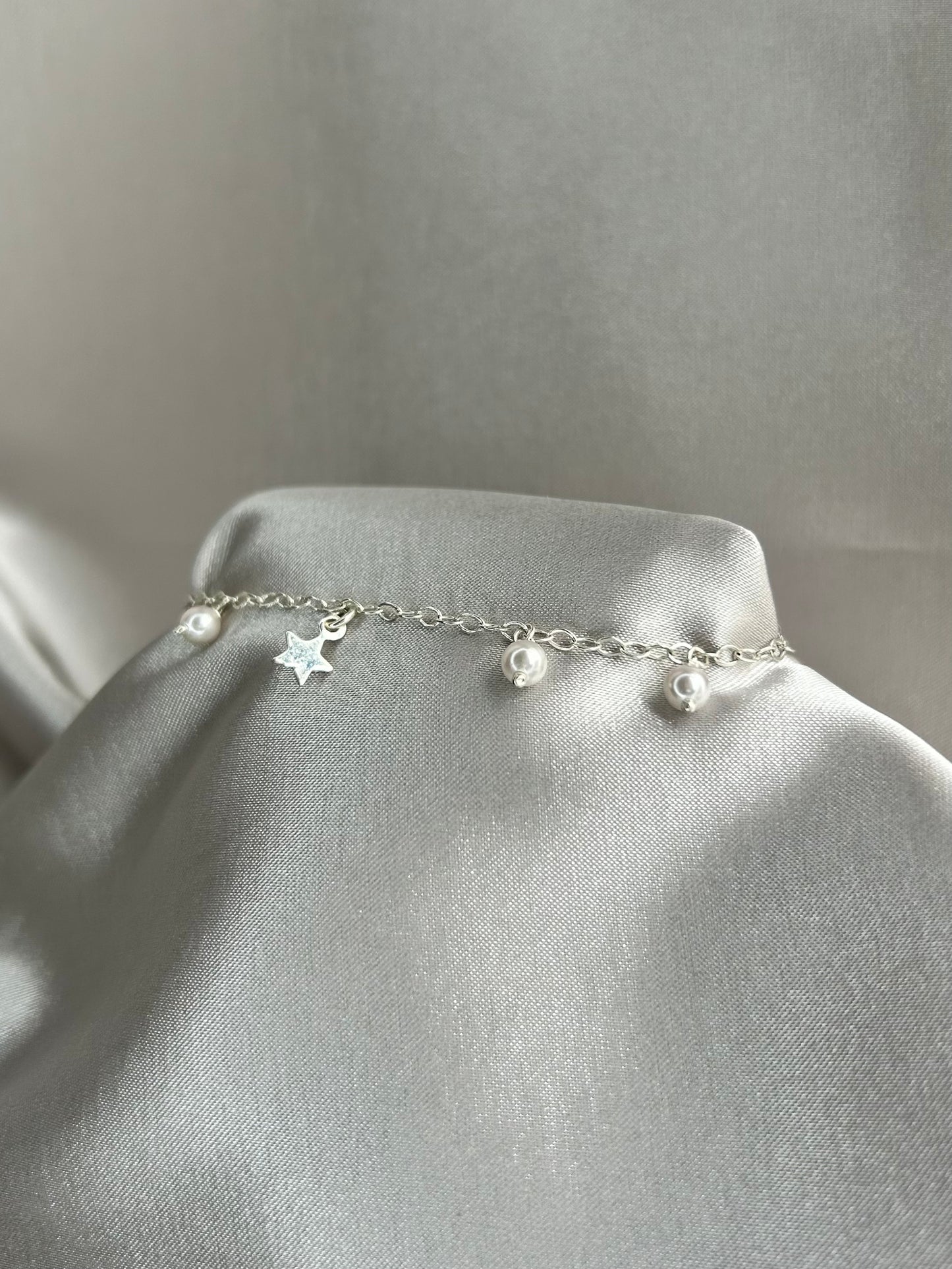 Pulsera Estrella y Perlas