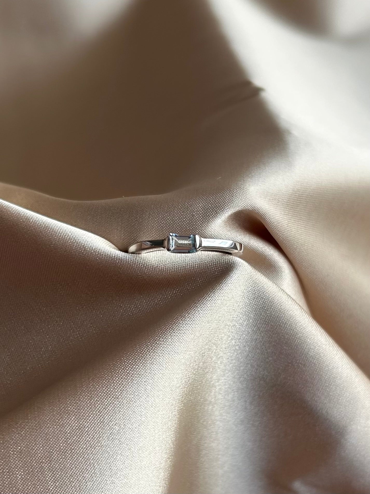 Anillo Aguamarina