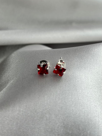 Broqueles Zirconia Roja