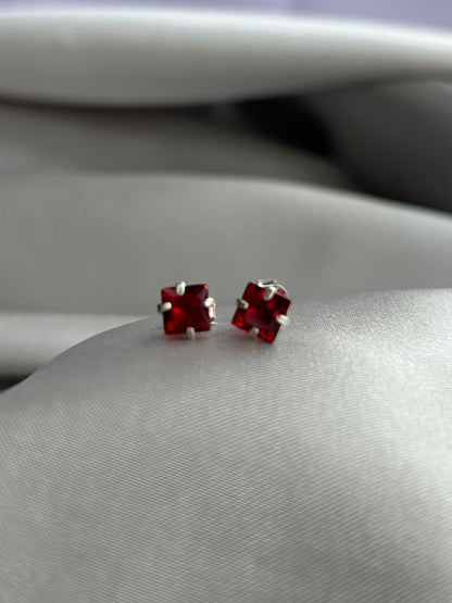 Broqueles Zirconia Roja