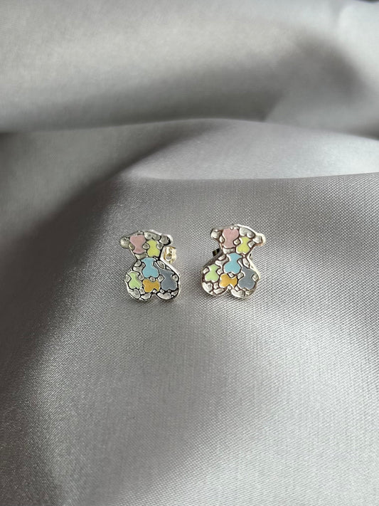 Aretes Tipo Tous Colores