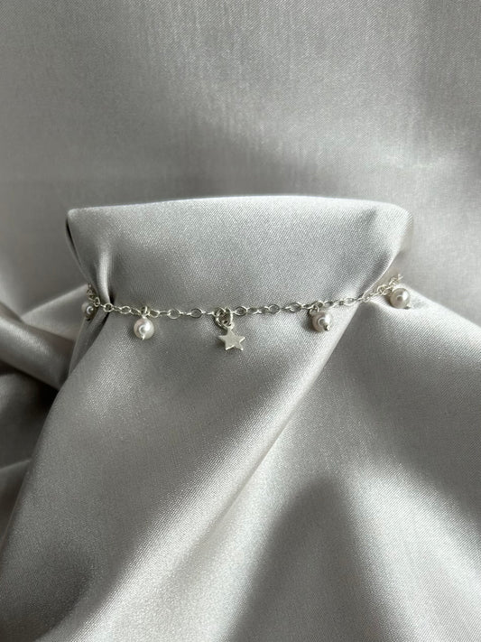 Pulsera Estrella y Perlas