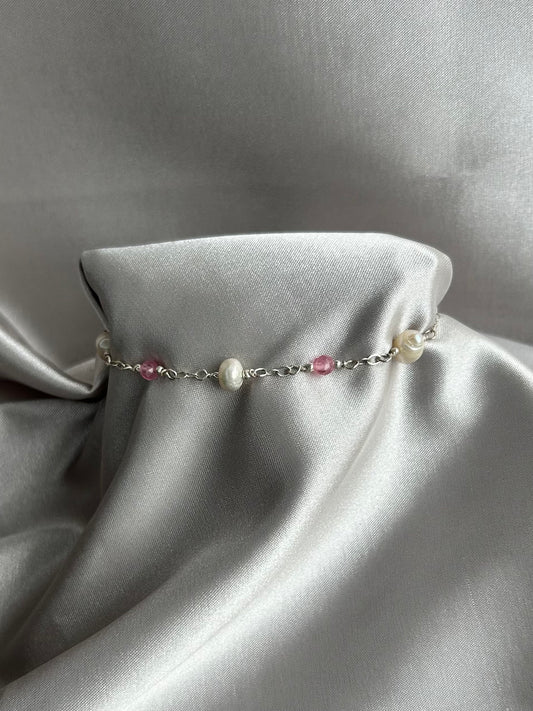 Pulsera Perlitas y Cristales
