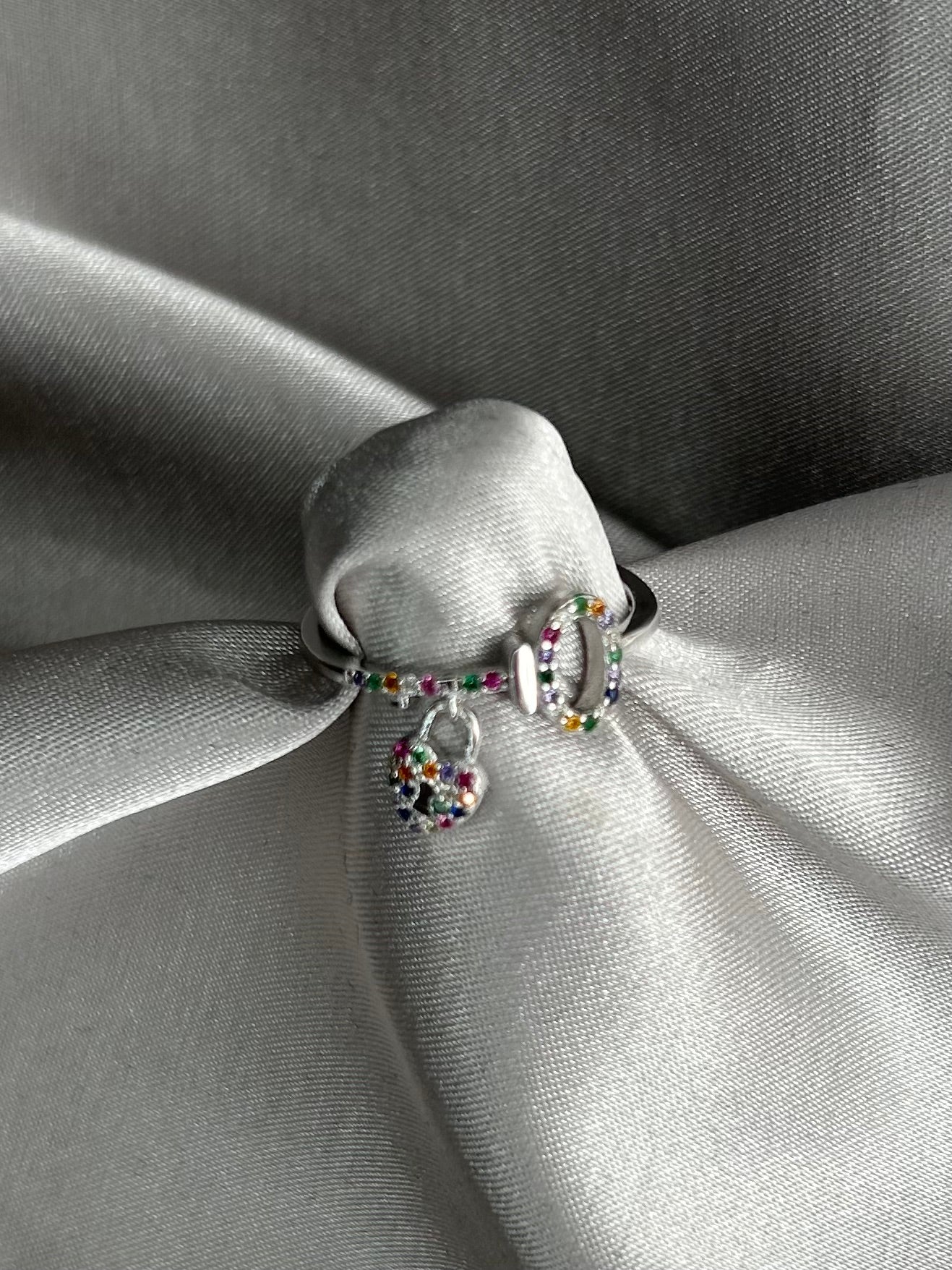 Anillo Candado Multicolor