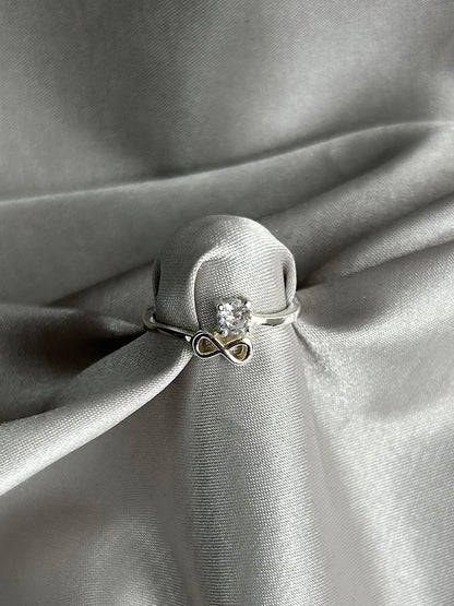 Anillo Zirconia e Infinito