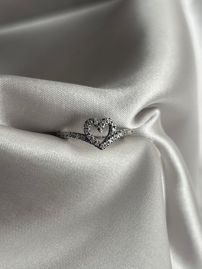 Anillo Corazón Brillante
