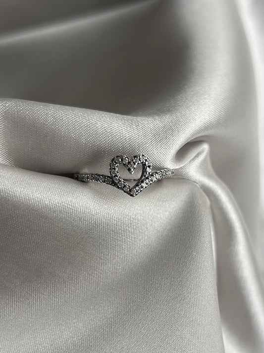 Anillo Corazón Brillante