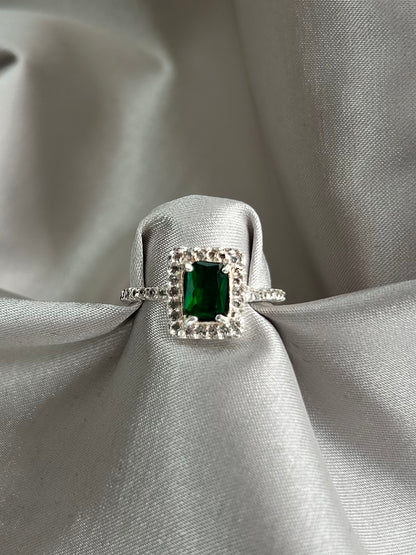 Anillo Zirconia Verde