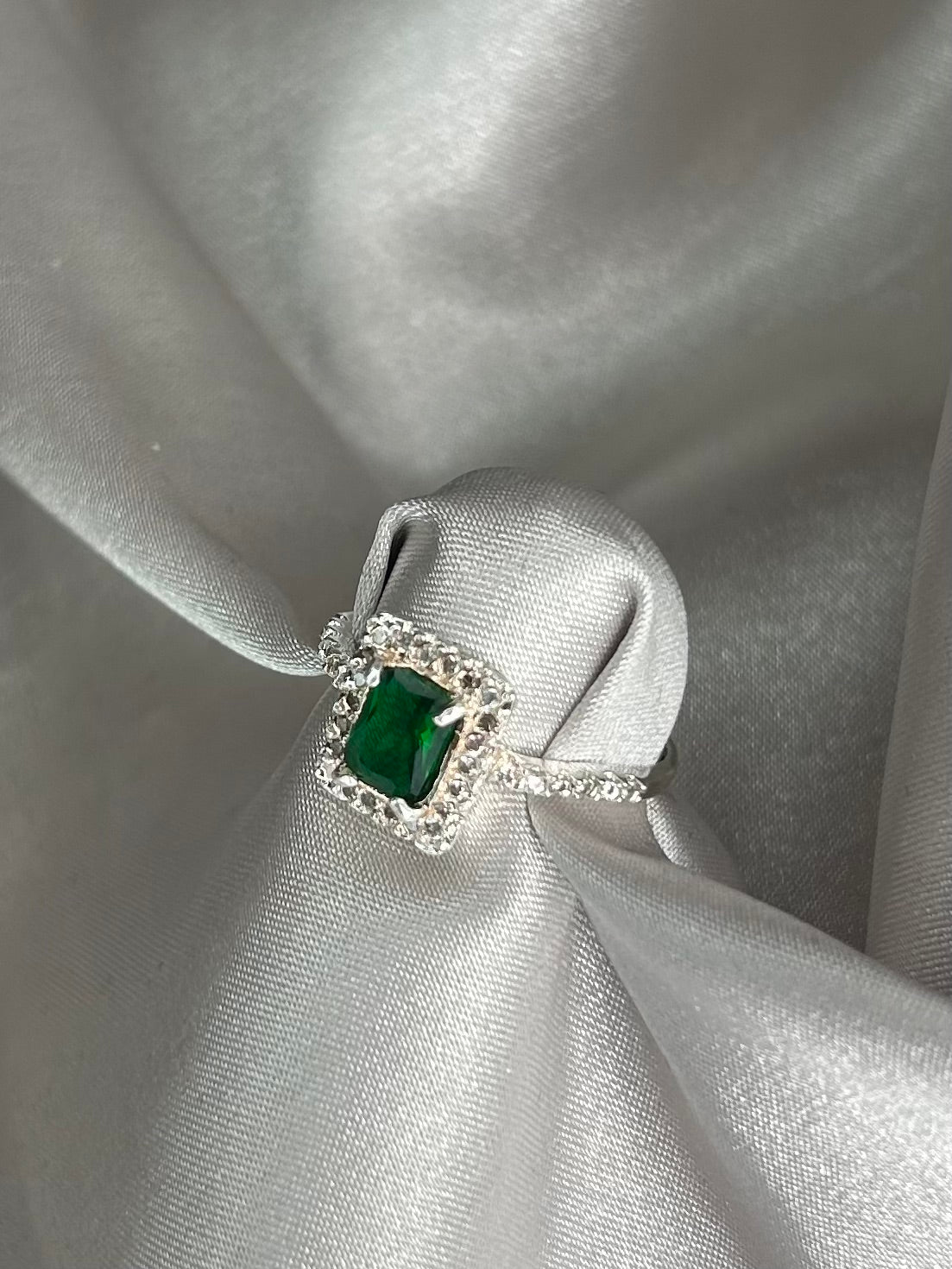 Anillo Zirconia Verde