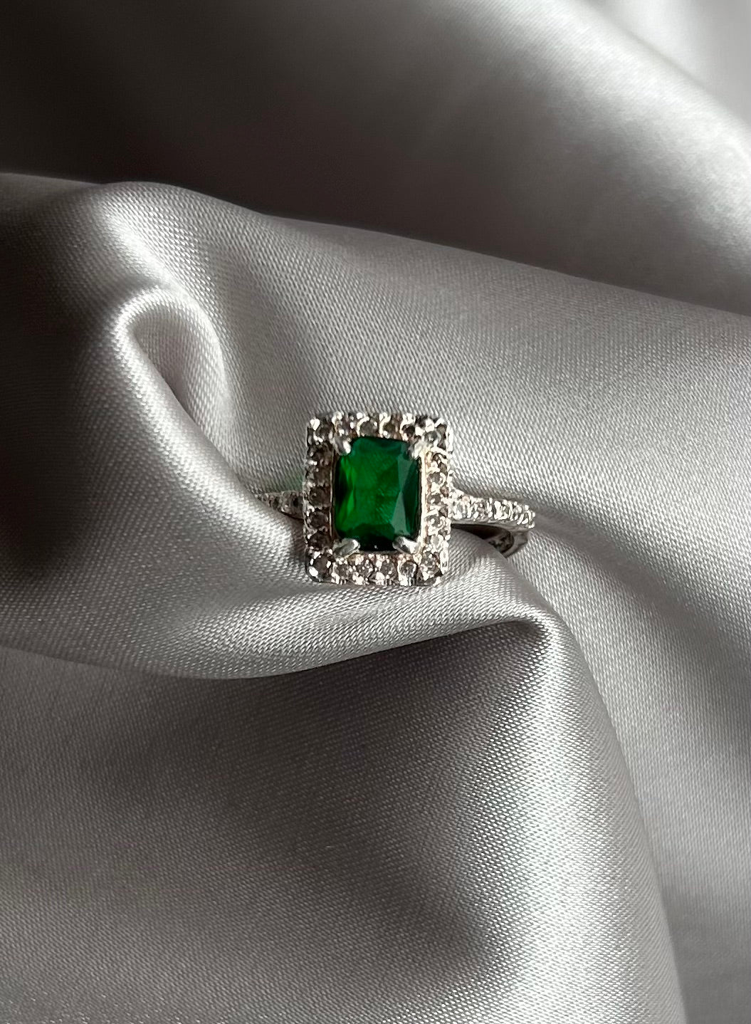 Anillo Zirconia Verde