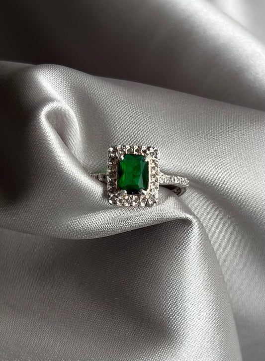 Anillo Zirconia Verde